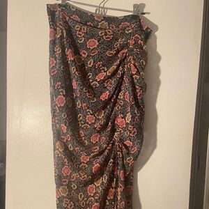 Rebecca Minkoff Romy Floral Skirt with Drawstring Closet Clearance